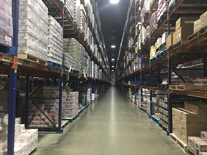 warehouse aerial view